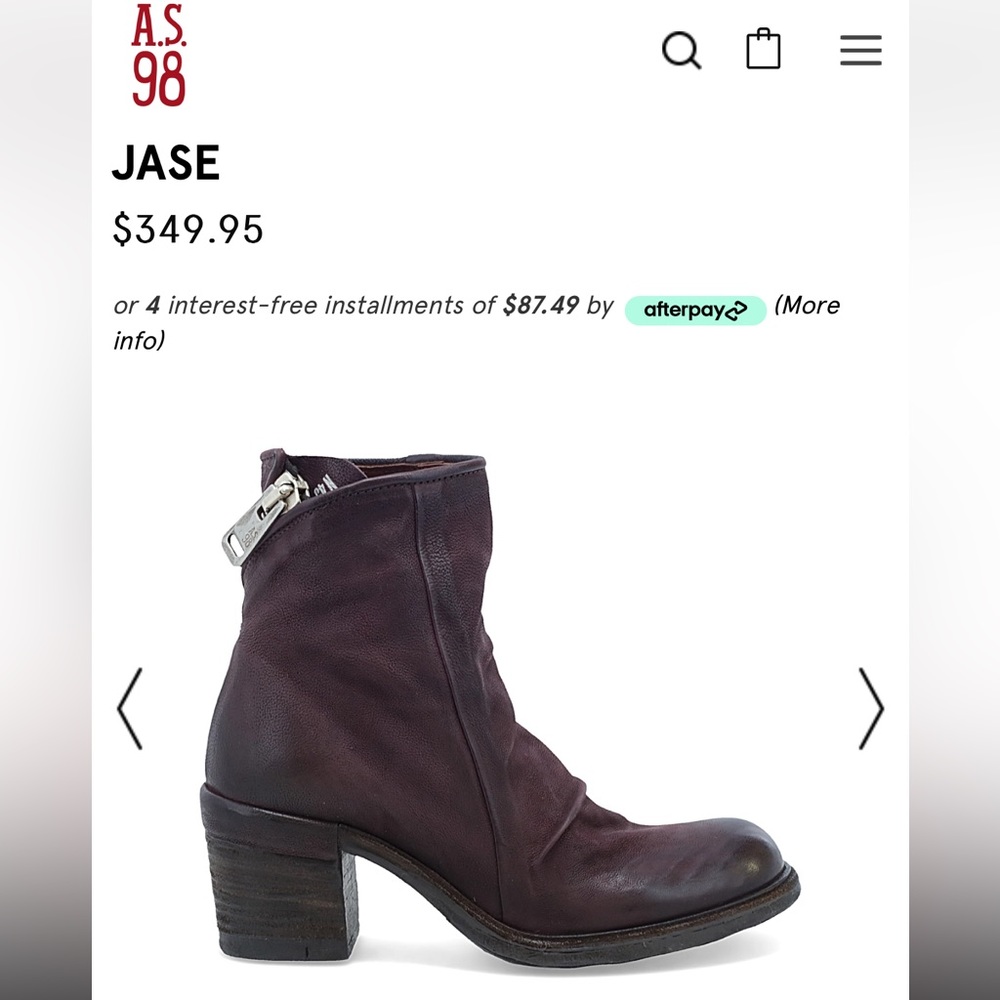 AS 98 boots size 10.5/11